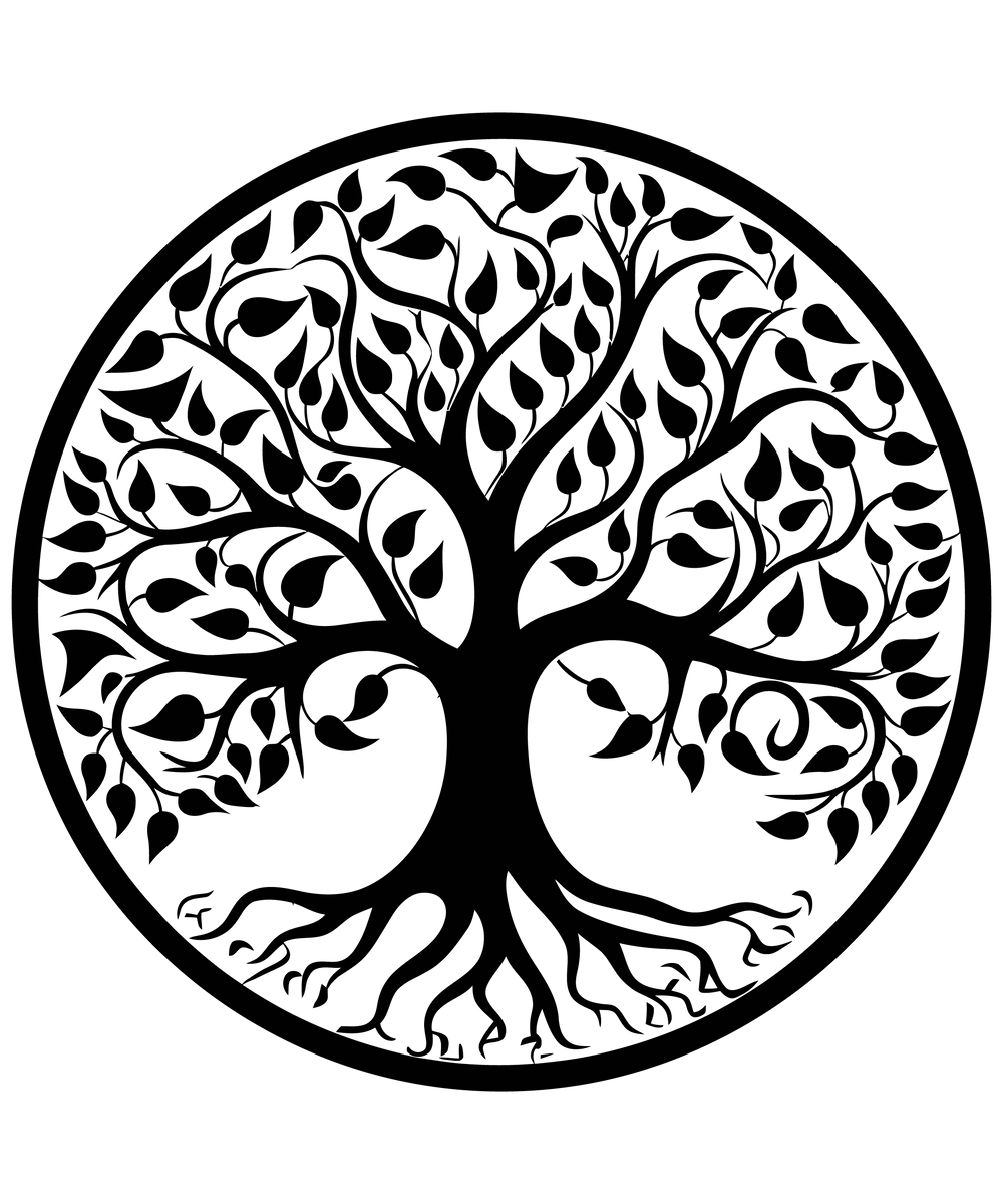 Bohotusk Tree of Life Cotton Ladies T-Shirt XS - 2XL (UK 8 - 18) - available in 7 colours