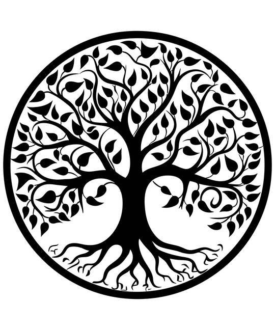 Bohotusk Tree of Life Cotton Ladies T-Shirt XS - 2XL (UK 8 - 18) - available in 7 colours