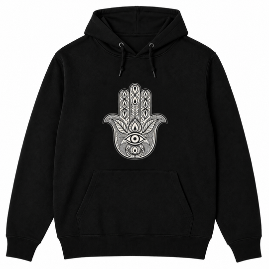 Bohotusk All Seeing Hand Black Hoodie S - 2XL (UK 8 - 20)