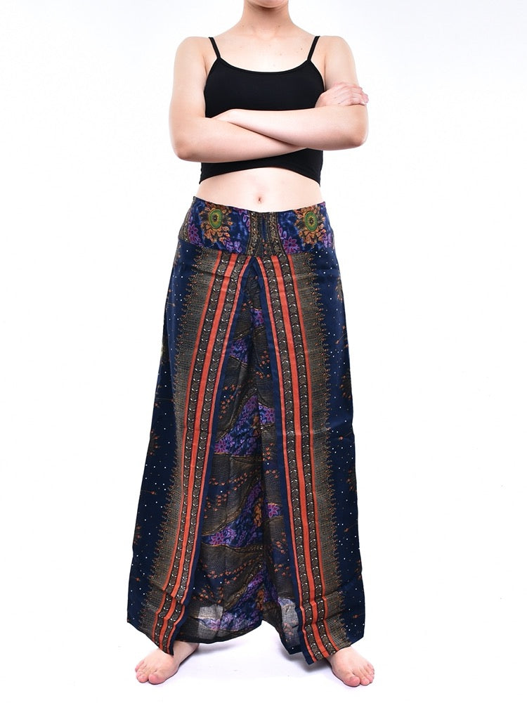 Bohotusk Blue Moonshine Womens Palazzo Trousers Small to LXL (UK 8-16)