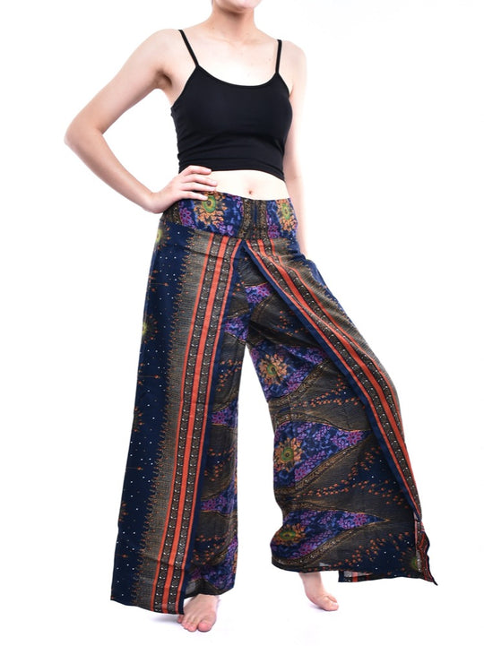 Bohotusk Blue Moonshine Womens Palazzo Trousers Small to LXL (UK 8-16)