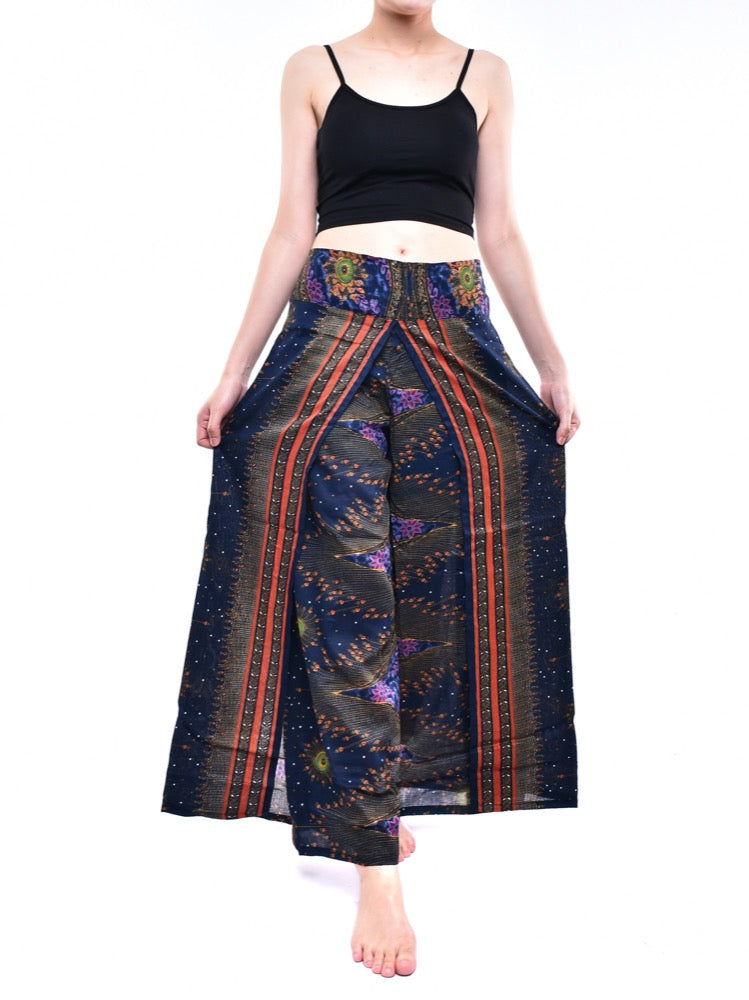 Bohotusk Blue Moonshine Womens Palazzo Trousers Small to LXL (UK 8-16)