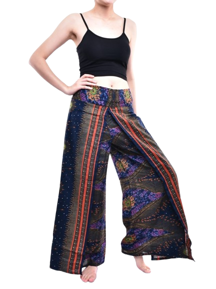 Bohotusk Blue Moonshine Womens Palazzo Trousers Small to LXL (UK 8-16)