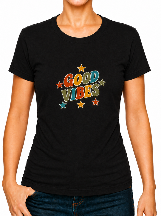 Bohotusk Good Vibes Cotton Kids T-Shirt 3 to 13 Years (7 Colours)