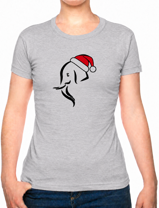 Bohotusk Kids Christmas Elephant Head Cotton T-Shirt 3 to 13 Years (7 Colours)