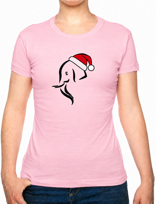 Bohotusk Kids Christmas Elephant Head Cotton T-Shirt 3 to 13 Years (7 Colours)