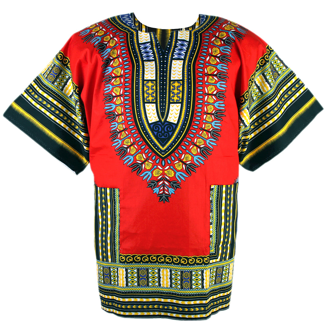 Dashiki Shirt African Poncho Ladies Shirt Dress - 6 Colours