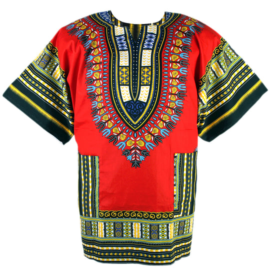 Dashiki Shirt African Poncho Ladies Shirt Dress - 6 Colours