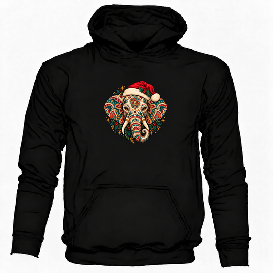 Bohotusk Christmas Elephant Hoodie 6 Colours S - 2XL (UK 8 - 20)