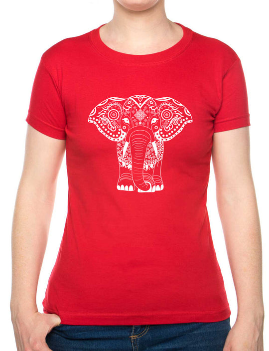 Bohotusk Elephant Print Cotton Mens T-Shirt S - 3XL