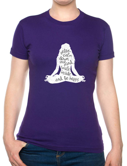 Bohotusk Yoga Pose Cotton Mens T-Shirt S - 3XL