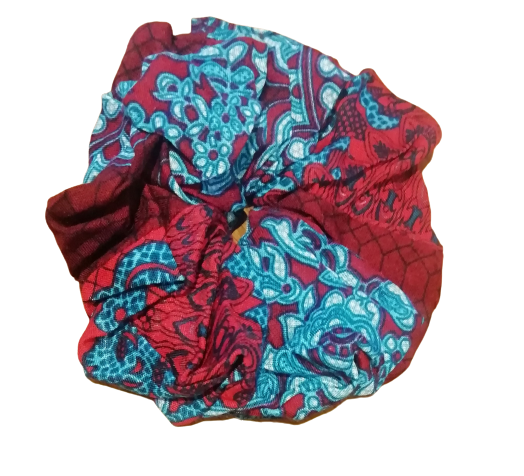 Red Moon Beam Hair Scrunchie Ties